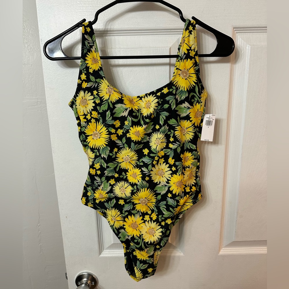 NWT Old Navy Sunflower Swimsuit S